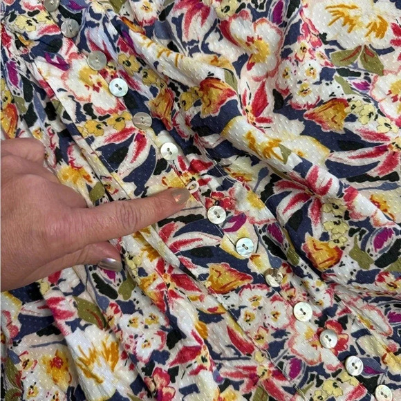 Rose & Rhyme • Floral Front Button Maxi Skirt - Picture 8 of 10